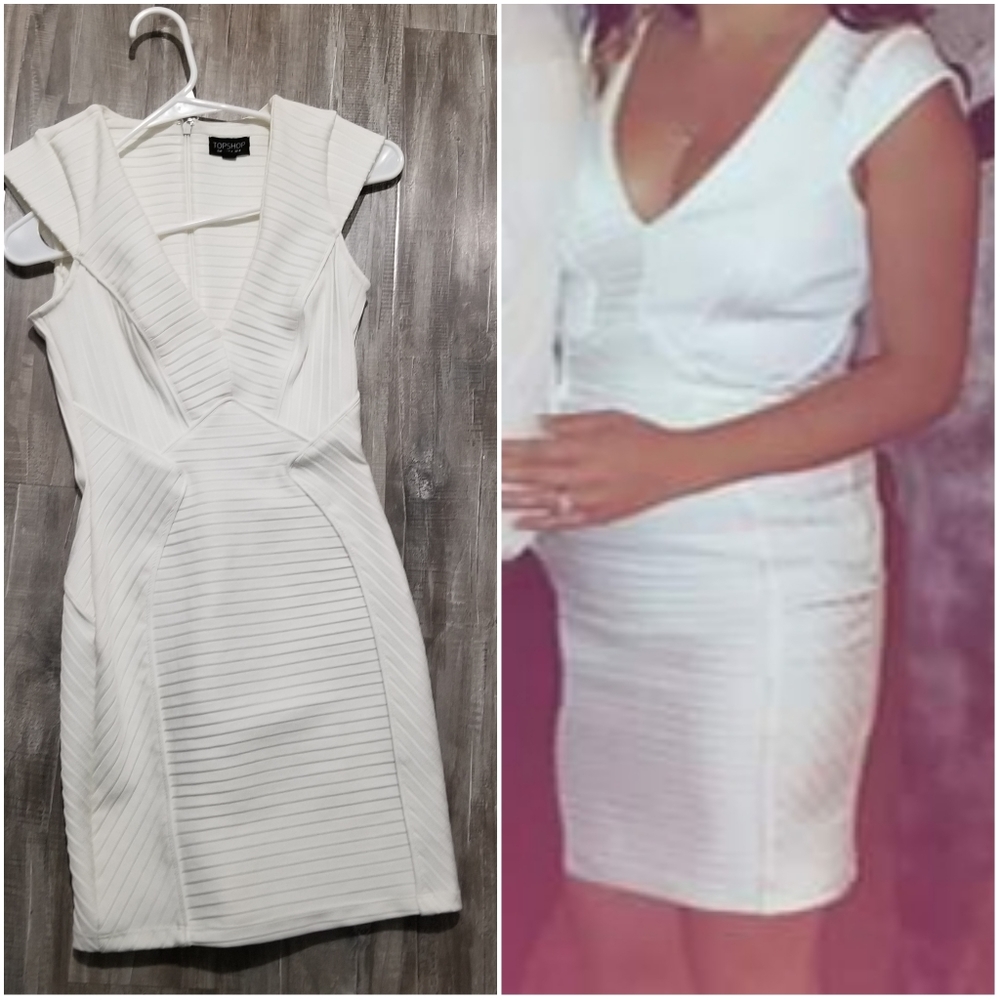 Topshop white bodycon